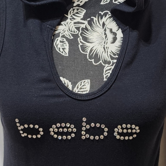 Bebe Black Hooded Maxi Dress S - Picture 3 of 7